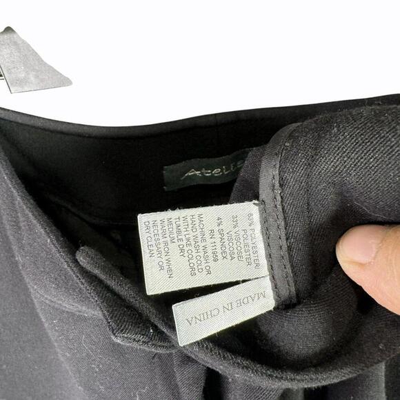 Atelier Black Dress Pants Slacks work casual‎ straight leg  Womens Size 4 - Picture 4 of 8